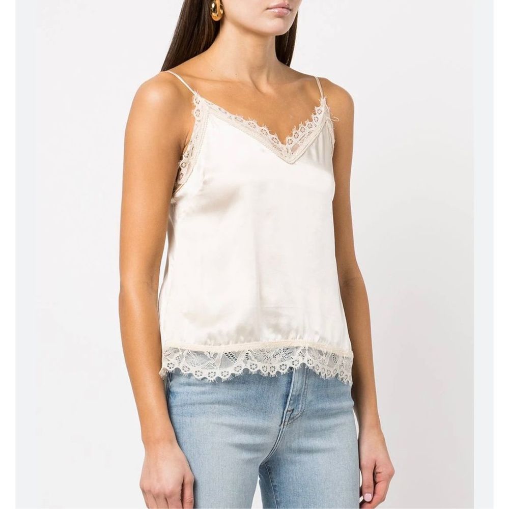 Jonathan Simkhai Trinity Lace Silk cami tank NWT